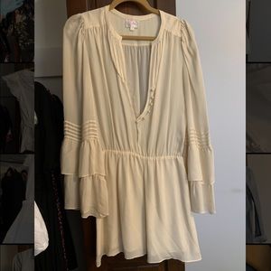 Silk Parker boho long sleeve dress